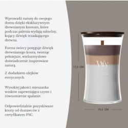 WoodWick Trilogy Radiant Cashmere - Duża świeca zapachowa z drewnianym knotem 610g